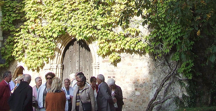 group visitors abbey of solesmes