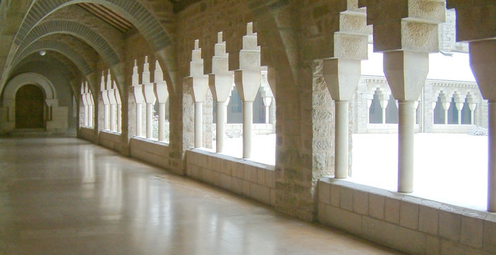 Large cloister of Solesmes 