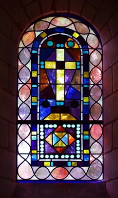 stained glass Solesmes
